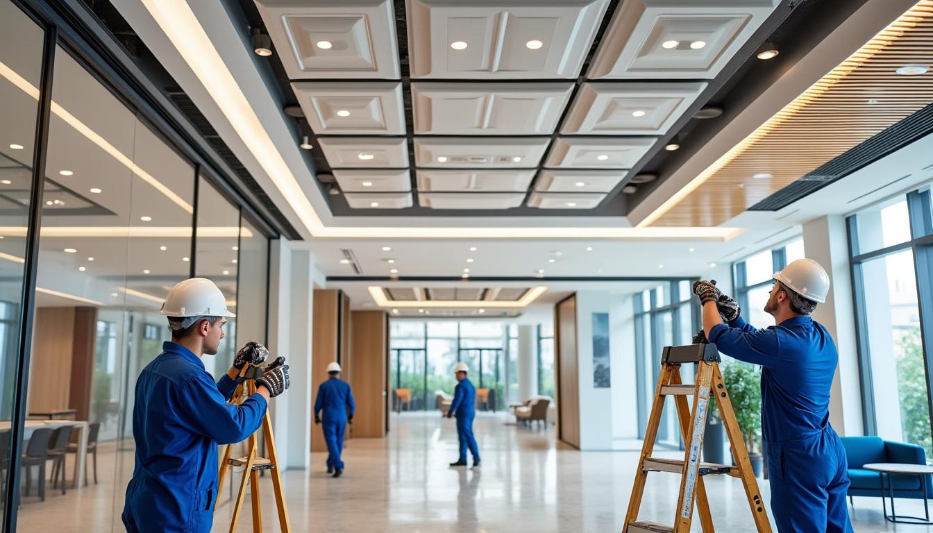 confiez l'installation de vos faux plafonds à des professionnels qualifiés, disponibles partout en france. solutions sur-mesure, finitions soignées et respect des délais pour tous vos projets.
